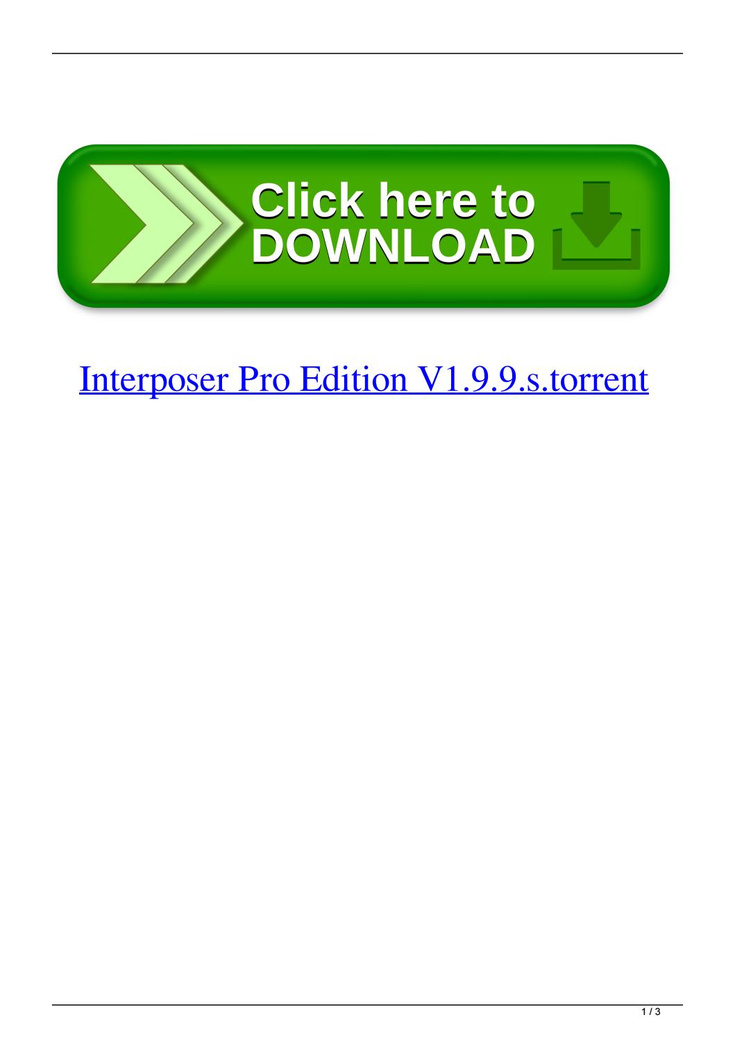 Interposer pro r13 keygen torrent free